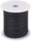 BENECREAT 22.5 Yards Schwarze Flache PU-Lederstreifen, 10 mm Lederbesatzband Doppelseitiges Leder-Schrägband Für Taschen, Schuhe, Bekleidungszubehör, Schmuckherstellung, 0.8mm Dick