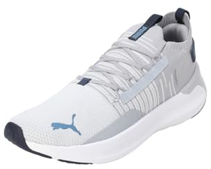 PUMA Softride Symmetry Fuzion, Road Running Shoe Unisex-Adulto, Gray Fog-Silver Mist-Blue Horizon, 37 EU