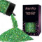 Renfio Holographic Glitter, 2.11oz/60g Medium Size Chunky Glitter Mix Ultra Fine Glitter for Crafts Green Glitter St Patricks Day Resin Glitters PET Flakes for Nail Art Tumblers Slime - Laser Green