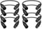 J&D XLR Kabel, XLR Stecker 3-Polig auf 5-Polig & männlich zu weiblich Audio Adapter, 8er-Pack 5-Poliges auf 3-Poliges DMX Beleuchtungskabel, 30 cm