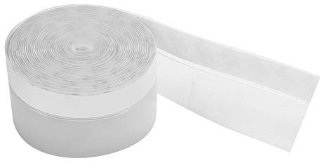 Bande d'étanchéité en Caoutchouc de Silicone, Isolation Phonique Transparente pour Porte Fenêtre, Réduction du Bruit, Prévention de la Poussière pour Porte Fenêtre (45mm)