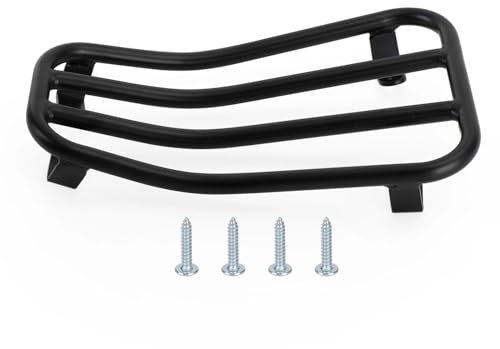 DZSLLOOI Gepäckträger Gepäckregal Trittbrett Gepäckträger Für Vespa Für Primavera Für Sprint 50 125 150 CCM(Schwarz)