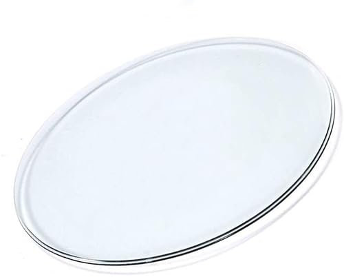 CZAOERXB Tischplatte aus gehärtetem Glas mit Abgerundeter Kante, für Esstisch, Couchtisch, Verwendung im Home-Office (11-47/28-120 cm, klar) (Größe: 48 cm/19)