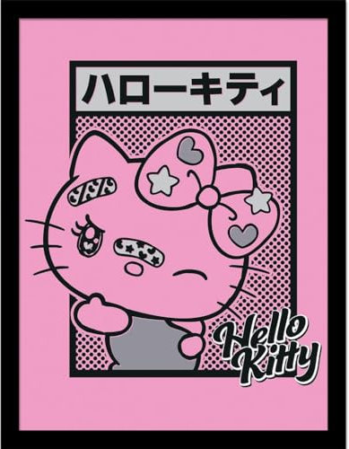 Pyramid International Hello Kitty (Manga) Sammlerdruck (gerahmt)