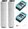 Ersatzbürsten und Filter Set für Bissell CrossWaves 3831 HF2 3845 3847 3848 Bodenreiniger - 2 Rollenbürsten, 2 Filter, 1 Reinigungsbürste - Hochwertige Ersatzteile