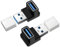 Pixelure USB 3.2 Winkelstecker 90 Grad Adapter, 2 Stück, 10 Gbps USB Stecker auf Buchse, 5V/3A Schnellladung und Datenübertragung, Kompatibel mit Phone, Laptop, Tablet, PC und Power Bank