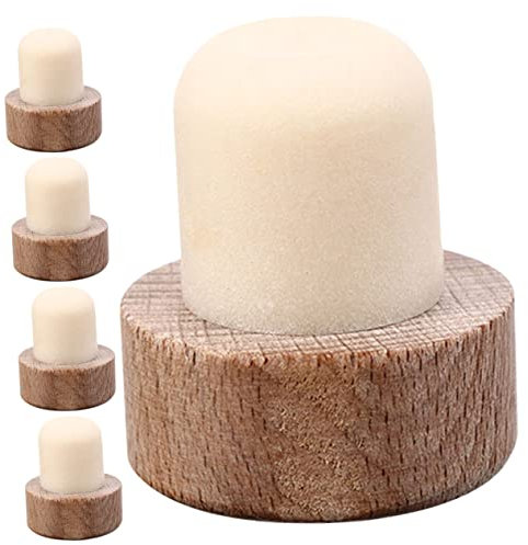 ABOOFAN De Bouteille De Vin en Bois - Lot De 5 Design en T pour Bouteilles De Vin Rouges