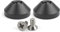 Hattba 2Pcs Mechanical Keyboard Feet Anodized Aluminum Feet Insulation Feet Metal For Case With Screws