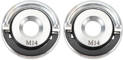 Angle Grinder Locking Nut, M14 Quick Release Nut for Angle Grinder, High-Strength Alloy Steel, Ring Pull Design, Compatible with Grinding Wheels, for Cutting/Polishing Tasks