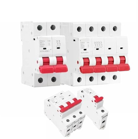 Disjoncteur GYM10 6KA 1P 2P 6A 10A -63A 230V 400V Courbe C 1 pièce(1 Pole C Curve,16a)