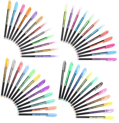 Angoily 48 Stück Malstift Lackmarker Für Holz Aquarellstifte Für Fluoreszierende Marker Für Tafeln Marker Auf Wasserbasis Kalligraphie-marker Metallische Gelstifte Plastik