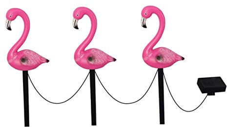 Lurrose Wasserdichte Solarleuchten Garten-flamingo-stecker Außenleuchte Für Terrasse Rasen Und Wetterfeste Dekorative Led-landschaftsbeleuchtung