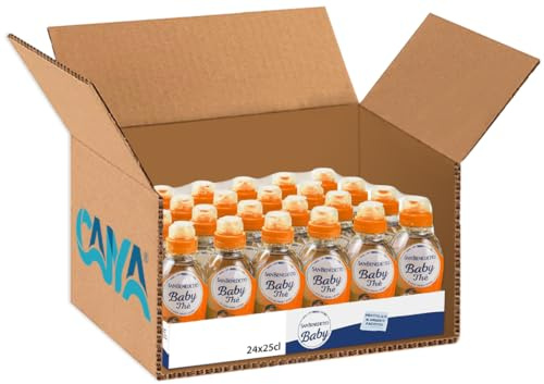 Baby The Pesca Senza Teina, Deteinato, in Acqua Minerale Naturale, Bibita Analcolica 250ml [BOX con 24 Bottiglie]