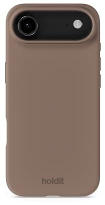 holdit Silikonhülle iPhone 17 Air - 0,8mm Ultra dünn Handyhülle Silikon - Trendy Slim Silicone case mit Voller Schutz (erhöhte Kante für Kameraschutz) - Mocha Brown