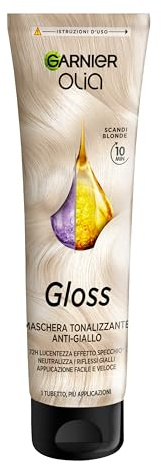 Garnier Olia Gloss Scandi Blond | Ravviva il colore, dona 72h di lucentezza effetto specchio, applicazione facile e veloce