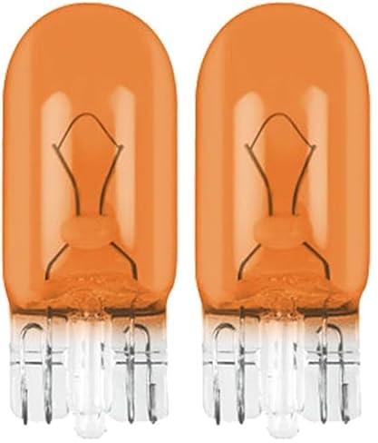 cyclingcolors 24V 5W T10 W2.1x9.5D ORANGE W5W WEDGE GLÜHBIRNE AUTO LKW BLINKER GLASSOCKEL (Packung mit 2)