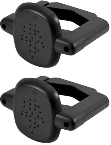 Pinafresa Universal Baby Gate No-Drill Kit, 2PCS Schwarze Banister-Adapter-Treppenstall-Installationszubehör