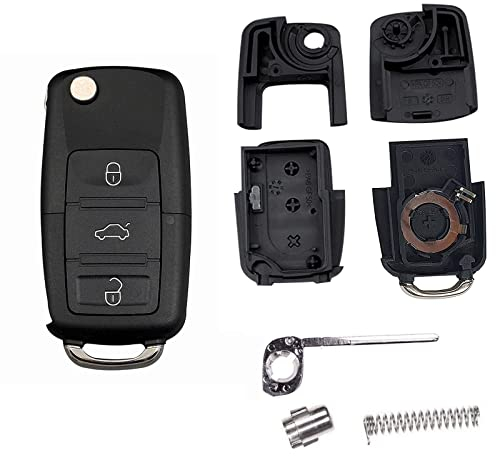 OBEST NIU 3 Tasten Fernbedienung Schlüssel Gehäuse Shell Fall Ersatz für VW Golf Bora Passat Golf Polo Jetta Sharan Touran Transporter