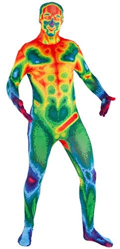 Morphsuits Infrarot Grusel Halloween Kostüm Zentai Anzug für Partys und Events, XL