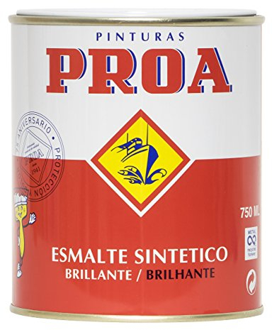 Esmalte sintético brillante Proa. Blanco. 375 ML