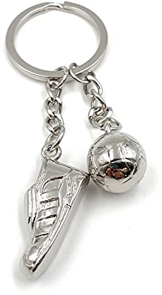 Onwomania - Football football chaussure sport Porte-clés - porte-bonheur en métal idéal comme cadeau, par exemple pour le meilleur ami, le meilleur ami, maman - pour hommes, femmes et enfants