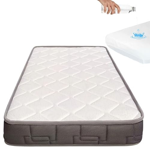Colchón de maxicuna bebé HR Morfeo de 140x70 + Protector colchón Impermeable 100% algodón hipoalergénico, Antibacteriano y antiácaros CoolDreams