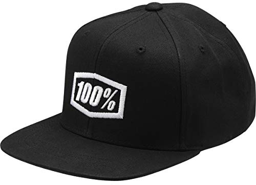 100% CASUAL Unisex Icon Snapback Cap Aj Fit Schwarz-Os Mütze, Einheitsgröße