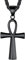 Richsteel Schwarz Ankh Kette für Herren Männer Religiöser Ägyptischer Kreuz Anhänger mit Geschenkebox für Vatertag Geburtstag