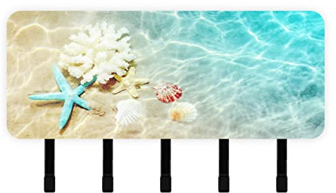 Schlüsselhalter für Wanddekoration, Koralle und Muschel Posthalter Wandhalterung, Wandhaken zum Aufhängen