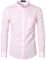 PARKLEES Chemise boutonnée à manches longues en coton et lin pour homme avec poche, rose, XL