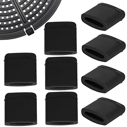 GORGECRAFT 20Pcs Air Fryer Rubber Bumpers Tower Air Fryer Tips Premium Rubber Feet for Hob Grid Anti-Scratch Protective Covers for Air Fryer Grill Pan Plate Tray Accessories Air Fryer Replacement Part