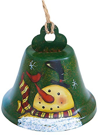 Weihnachten Handglocke, Bunte Kleine Weihnachtsbaum Anhänger Rot Schellen Glocke Mini Deko Glocke für Wind Glockenspiel Weihnachtsbaum Anhänger Weihnachtsbaum Deko Christbaumschmuck