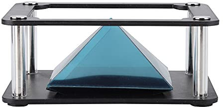 Proiettore a Piramide Olografica, Espositori Olografici 3D, Ologramma per Smartphone da 3,5 Pollici a 6 Pollici per la Visualizzazione di Prodotti Aziendali, Interazione con i (Cilindrico)