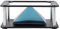 Holographic Pyramid Projector, 3D Holographic Display Stands, 3.5in to 6in Smartphone Hologram for Corporate Product Display, Cartoon Interaction (Cylindrical)