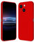 RankOne Custodia per iPhone 13 mini (5.4 Inches) Cover Morbida in Silicone TPU - Rosso Cina