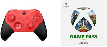 Xbox Elite Wireless Controller Series 2 - Core Edition (Red) + Game Pass Ultimate 1 Month