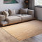 MY-RUG Natur Teppich Nitin 60 x 40 cm - Kleiner Juteteppich, handgemacht in braun, Juteteppich als Vorleger oder Fussmatte im Boho Style