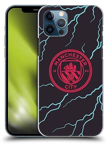 Head Case Designs Officially Licensed Manchester City Man City FC Third 2023/24 Badge Kit Hard Back Case Compatible With Apple iPhone 12 / iPhone 12 Pro