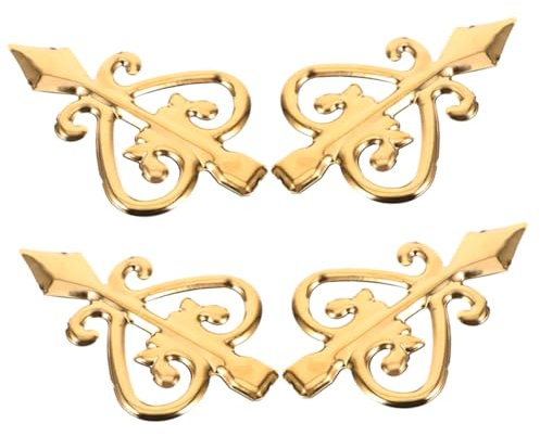 OSALADI 4Pcs Decorative Fence Finials Ornamental Metal Fence Heads for Outdoor Decoration Anti-Climbing Design Aluminum Alloy Elegant Garden Gate Accessories