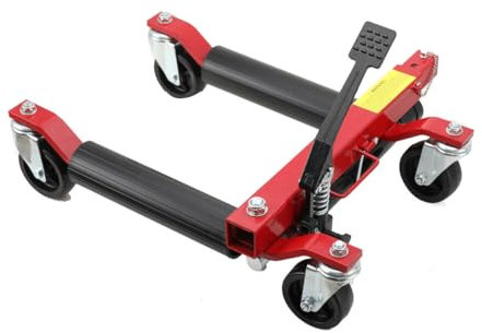 TABODD 1500lb Hydraulic Wheel Skates, Car Wheel Dolly Jack Car Skates Vehicle Positioning Jack Tyre Lift Trolley, Black