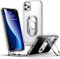 SHIELDS UP für iPhone 11 Pro Hülle, Handyhülle mit Doppeltem Ring Halter Ständer 360°【Verstellbar und Faltbar】 Stoßfeste Schutzhülle für iPhone 11 Pro Case – Transparent