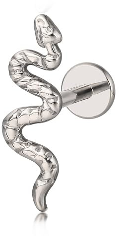 limerencia 18G Tragus Piercing, Medizinische Titan Lippenpiercing mit 6mm 8mm 10mm Stäbe, Hypoallergen Helix Piercing ohr, Labret Stecker für Bauchnabel Zunge Augenbraue Lippe Septum Nase