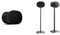 Sonos Era 300. Feel sound all around. With next-level audio, Era 300 doesn’t just surround you, it puts you inside your music. (Black) & Sanus Speaker Stands Era 300™ (Pair) - WSSE32-B2