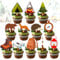 Roaring Good Time Camping Party Cupcake Toppers Tree Bear Tent Cupcake Picks Happy Camping Cake Decorations for Camping Party Supplies
