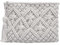 CECOMBINE White Women Handmade Clutch Purse, Summer Beach Straw Bag Beach Shoulder Bag with Zipper, Woven Handbag Mobile Phone Bag