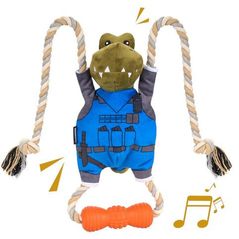 OneTigris Hundespielzeug, Unzerstörbar Hundespielzeug quietschend Kauspielzeug Hund Spielzeug für Welpen, Kleine, Mittlere, Große Hunde