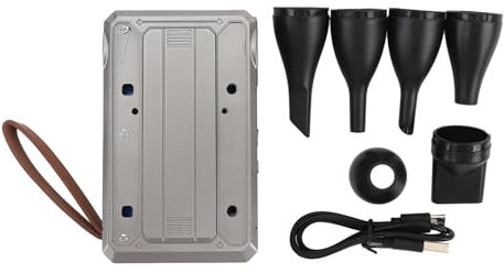 Souffleur de Poussière, Ventilateur Turbo Haute Vitesse, Ventilateur Sec à Jet, Lumière LED, Dépoussiéreur électrique Portable, Mini Ventilateur Turbo pour Ordinateurs de