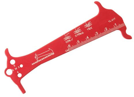 Zktfyshk Fahrräder Kettenverschleißindikatoren Checker Radfahren Kettenlehre Messlineal Rennrad Kettenreparaturwerkzeug Enduring