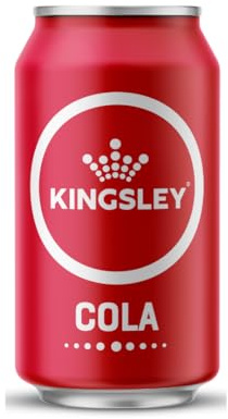 Kingsley Signature Cola, Premium Flavoured Carbonated Soft Drink, 100% Natural Flavourings & Colourings, Gluten Free, Vegetarian, Manufactured in the UK 24 x 330ml