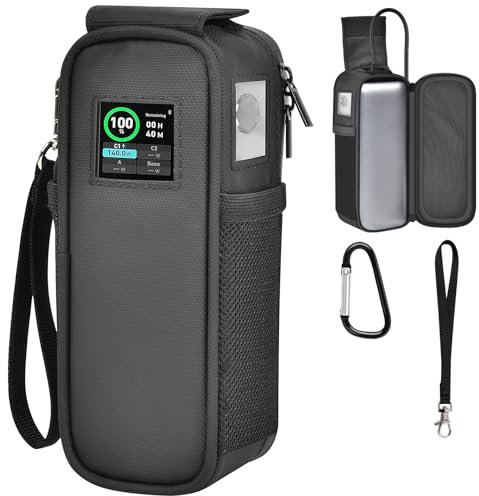Case Compatible with Anker Prime 27,650mah Power Bank 250w, Laptop Phone Computer Battery Chargers Travel Carrying Holder for Anker 737 Portable Charger Fast Charging &USB Cables, Adapters (Bag Only)